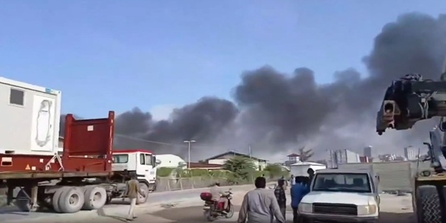 Somali’nin Başkenti Mogadişu’da Askeri Helikopter Düştü